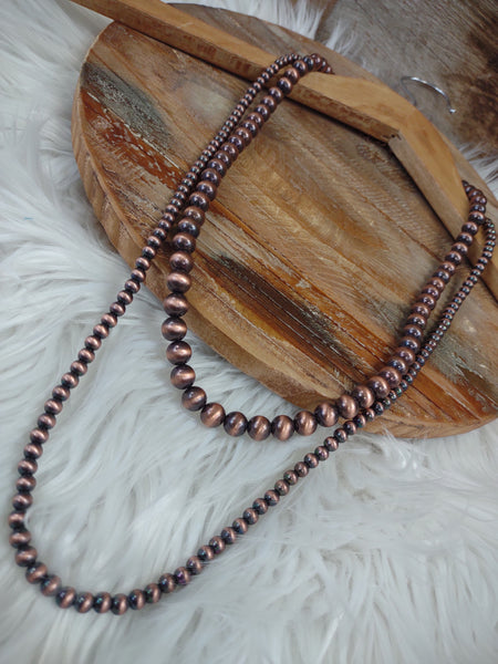 The Stop There Navajo Pearl Copper Necklace