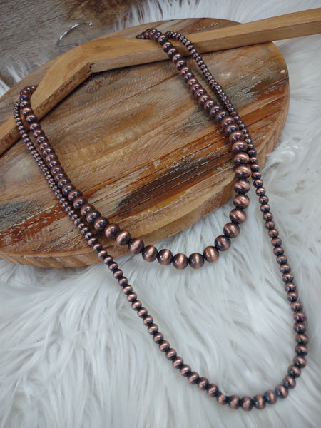 The Almost There Navajo Pearl Copper Necklace