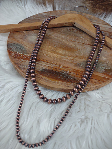 The Almost There Navajo Pearl Copper Necklace