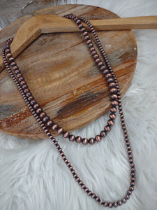 The Almost There Navajo Pearl Silver Necklace