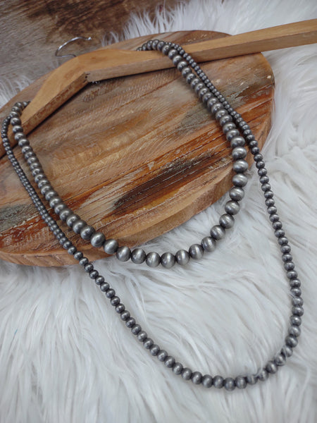 The Almost There Navajo Pearl Silver Necklace