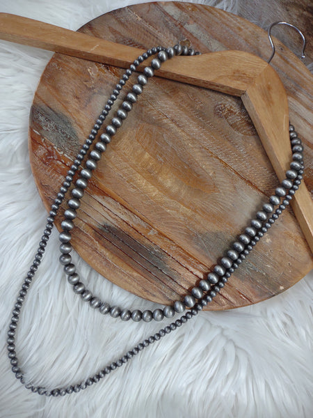 The Almost There Navajo Pearl Silver Necklace