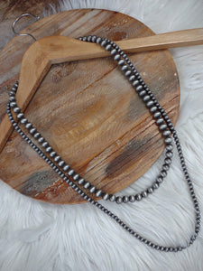 The Almost There Navajo Pearl Silver Necklace