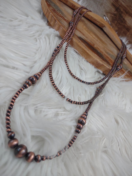 This Can Happen Navajo Pearl Copper Necklace