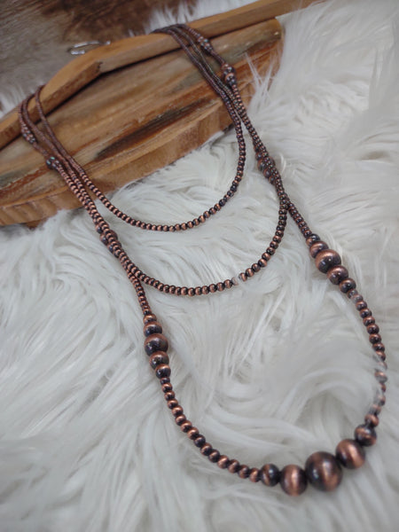 This Can Happen Navajo Pearl Copper Necklace