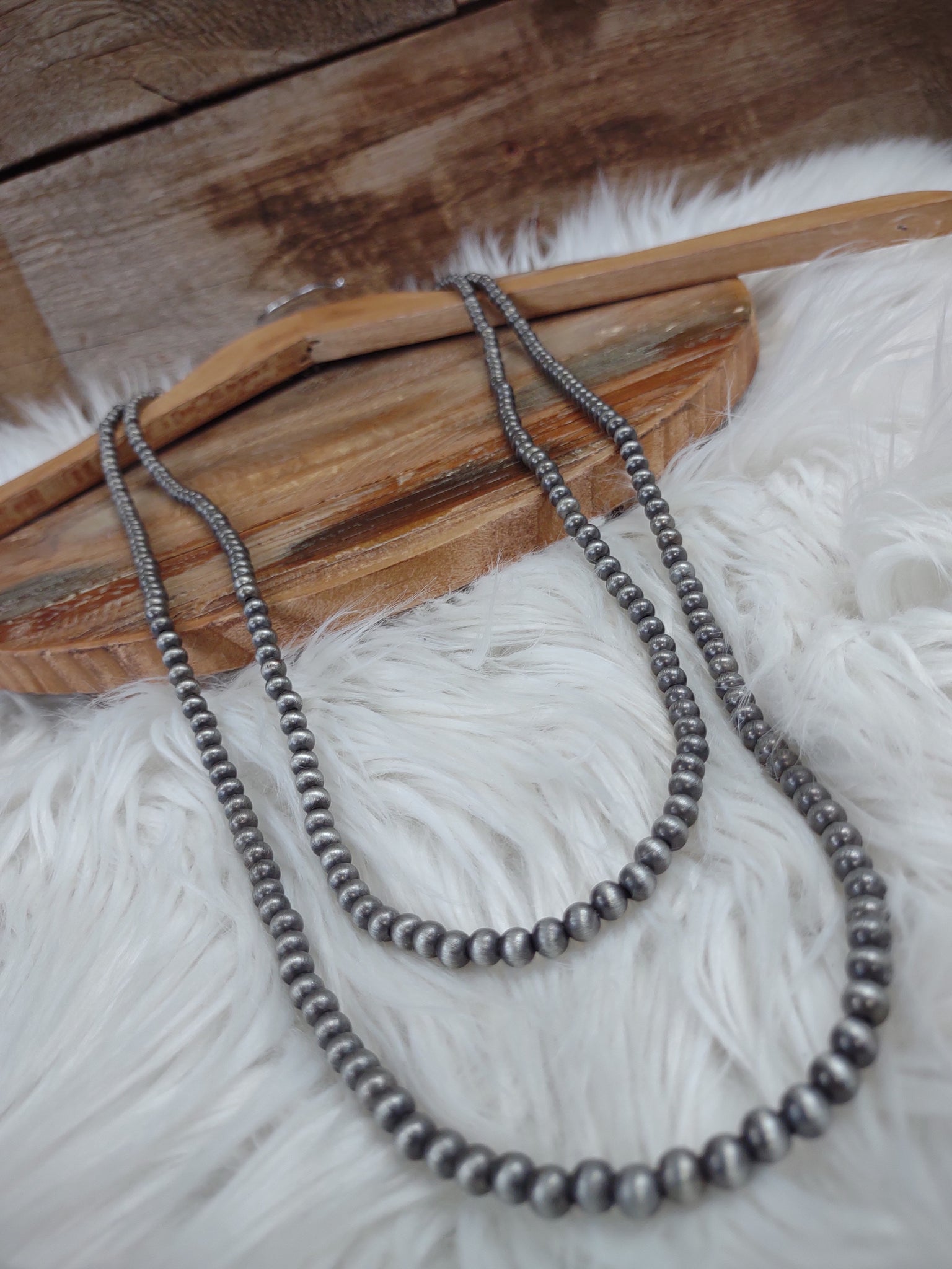 The Great Way Navajo Pearl Silver Necklace