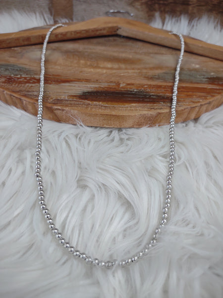 The All Of That Polished Silver Necklace