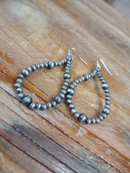 The Way To Navajo Pearl Silver Earrings