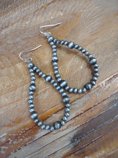 The Way To Navajo Pearl Silver Earrings