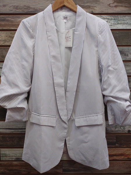 The Bold One Pinstripe Blazer