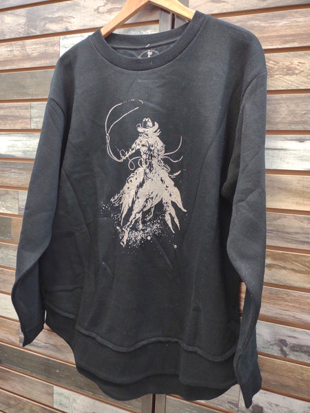 The Wild Cowboy Black Sweatshirt