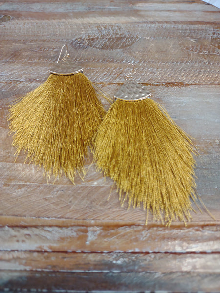 The Flashy Mustard Earrings