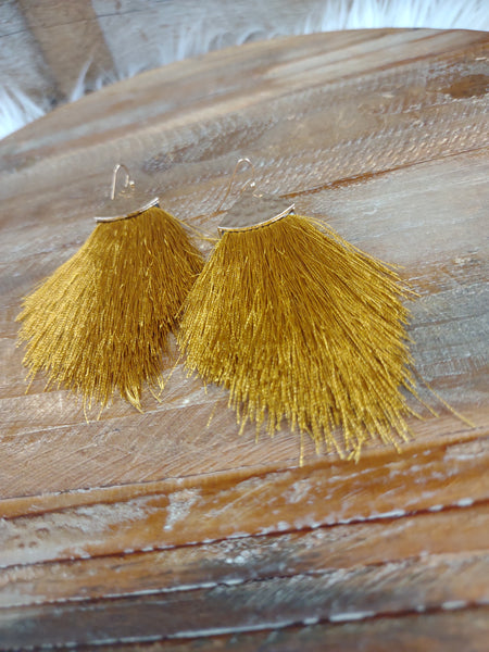 The Flashy Mustard Earrings