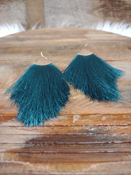 The Flashy Teal Earrings