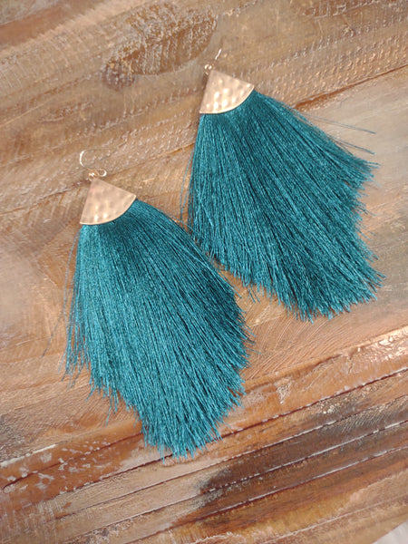 The Flashy Teal Earrings