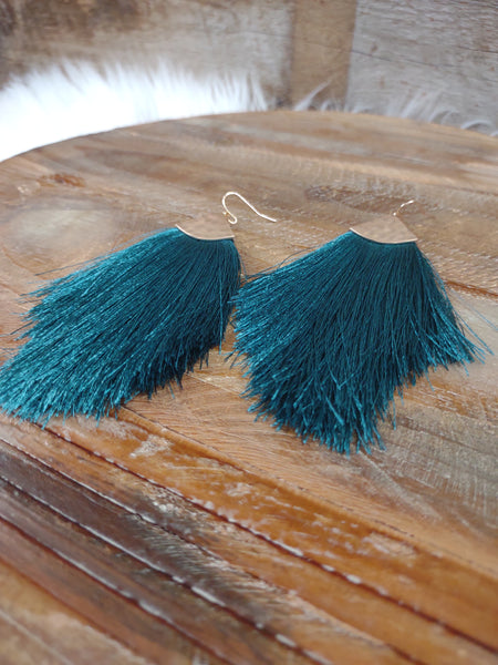 The Flashy Teal Earrings