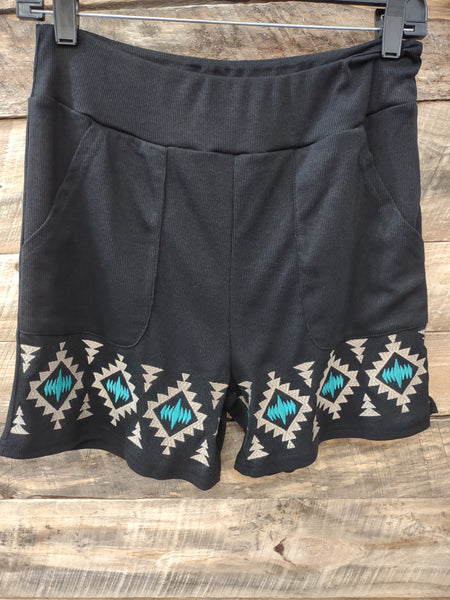 The Aztec Turquoise Shorts