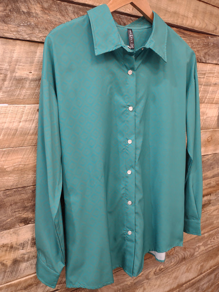 The Kingman Turquoise Top Cardigan