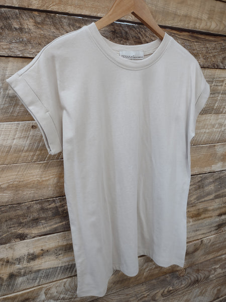 The Take It Basic Sand Beige Top