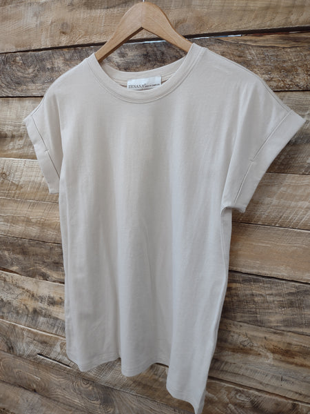 The Take It Basic Sand Beige Top