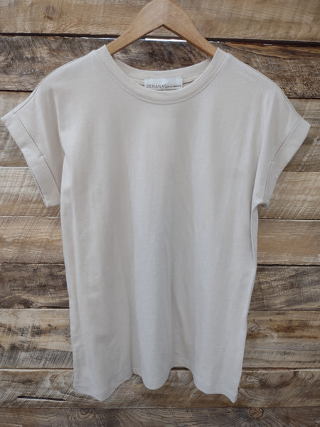 The Take It Basic Sand Beige Top