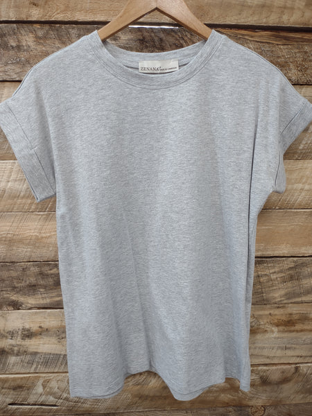 The Take It Basic Heather Grey Top