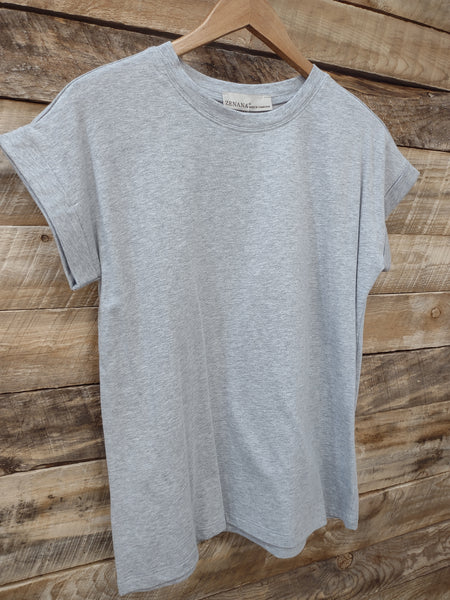 The Take It Basic Heather Grey Top