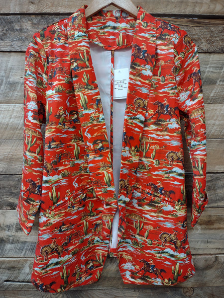 The Western Cowboy Red Blazer