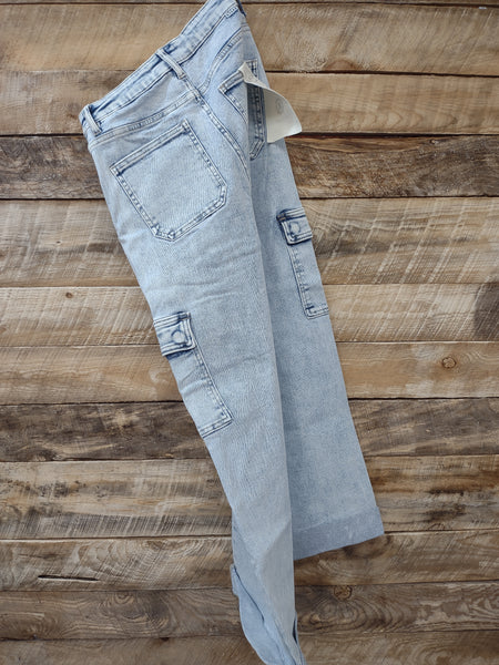 The Shelly High Rise Cargo Jeans