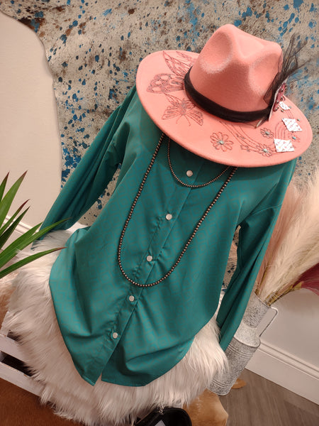 The Kingman Turquoise Top Cardigan