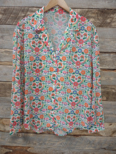 The Fiesta Floral Top Cardigan