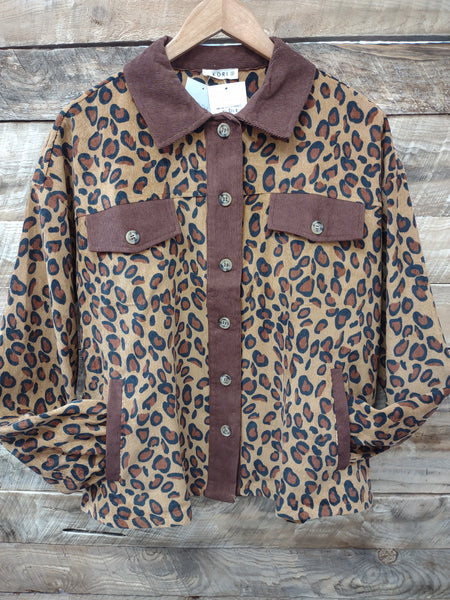 The Respect The Shot Leopard Cardigan Jacket Top