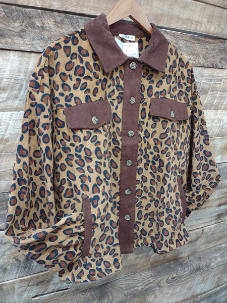 The Respect The Shot Leopard Cardigan Jacket Top