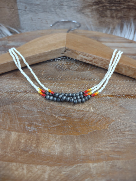 The Strong Start Tribal Bone Necklace