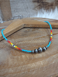 The New Mexico Sunset Silver Necklace