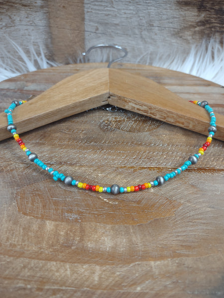 The Arizona Turquoise and Navajo Necklace