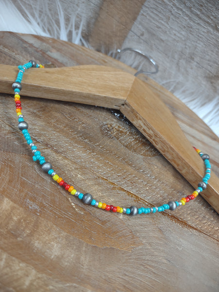 The Arizona Turquoise and Navajo Necklace