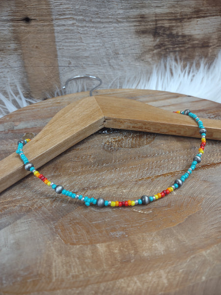 The Arizona Turquoise and Navajo Necklace