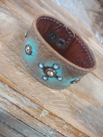 The Patina Leather Cuff Bracelet