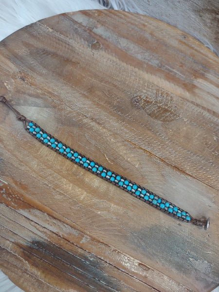 The Wrap Around Turquoise and Navajo Bracelet