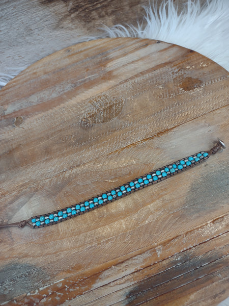 The Wrap Around Turquoise and Navajo Bracelet