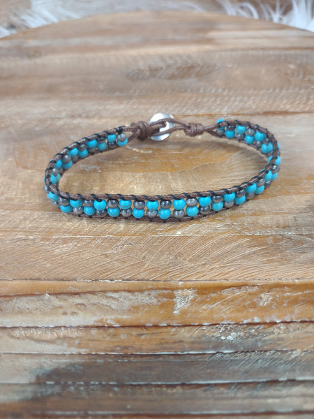 The Wrap Around Turquoise and Navajo Bracelet