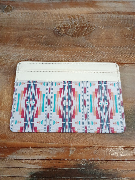 The Bold Diamonds Cream Card Wallet