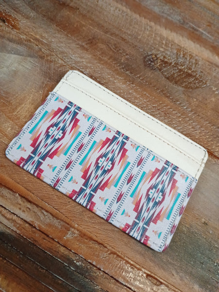 The Bold Diamonds Cream Card Wallet