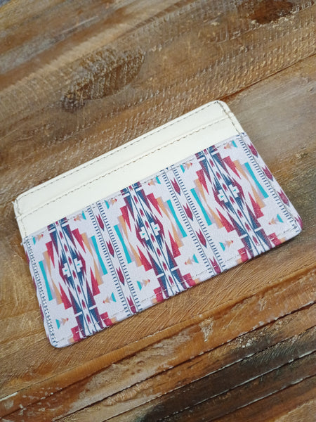 The Bold Diamonds Cream Card Wallet