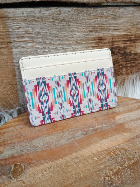 The Bold Diamonds Cream Card Wallet