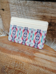 The Bold Diamonds Cream Card Wallet