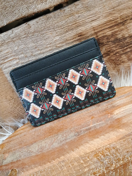 The Diamonds Aztec Black Card Wallet