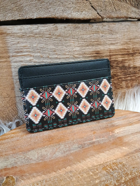 The Diamonds Aztec Black Card Wallet