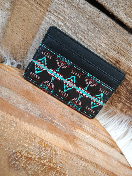 The Simple Diamonds Black Card Wallet